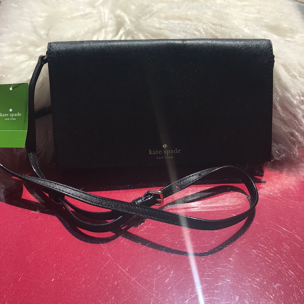 Kate Spade Cali cedar street black leather bag